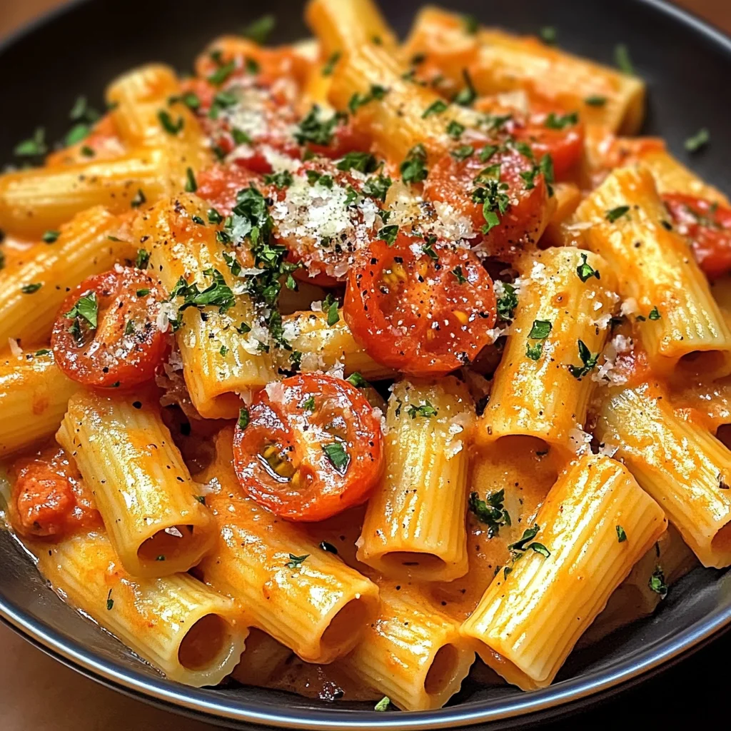 Creamy Tomato Garlic Pasta