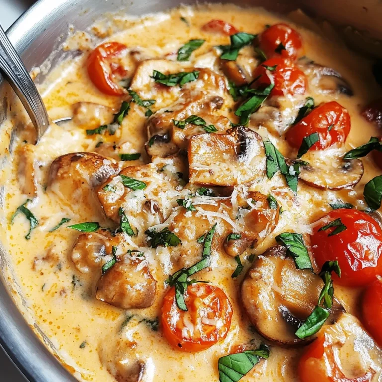 Creamy Tuscan Marry Me Mushrooms