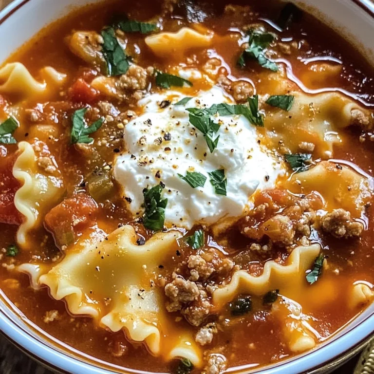 Delicious & Hearty Lasagna Soup Recipe - Perfect for Fall Dinner!