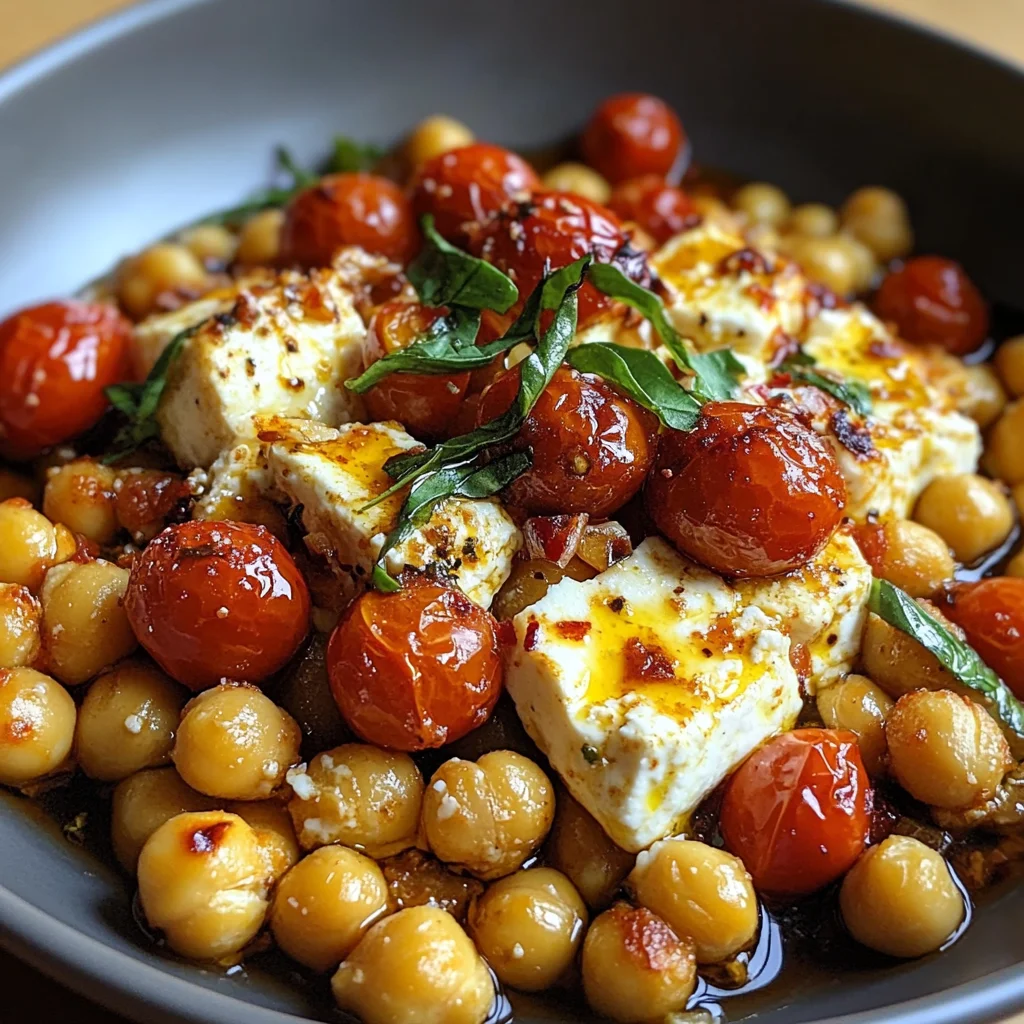 Baked Feta Chickpeas Recipe