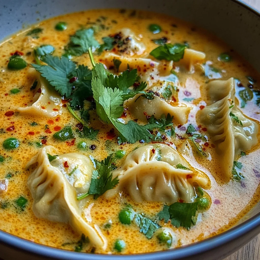 Coconut Curry Soup with Dumplings