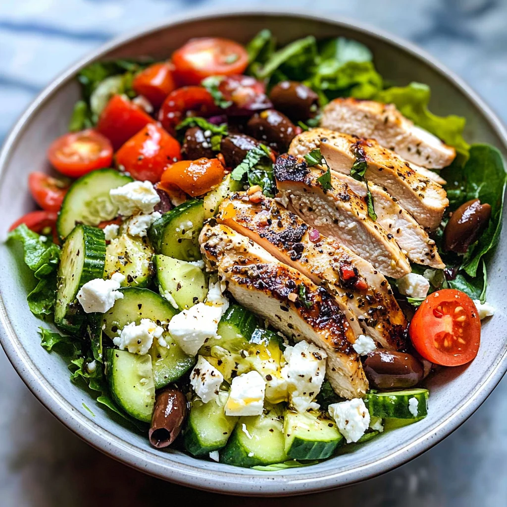 Greek Salad with Chicken