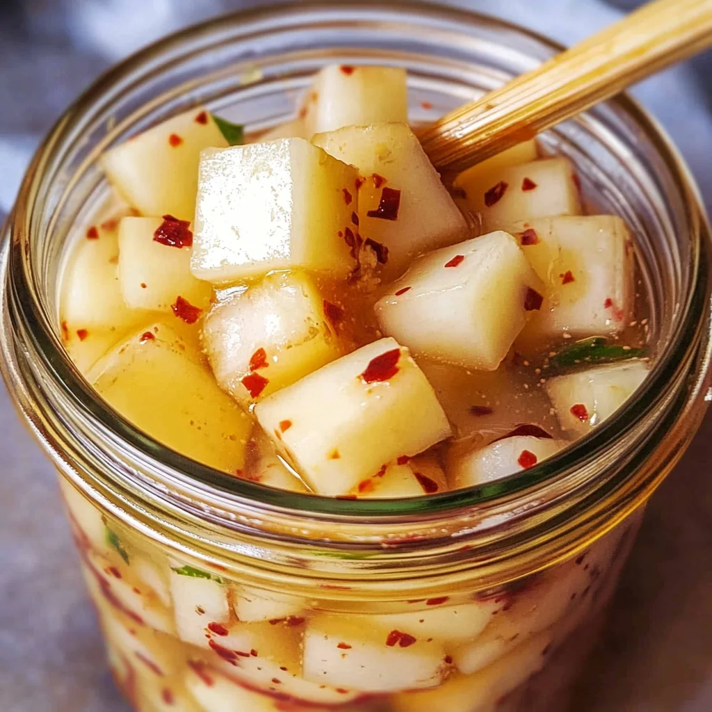 Korean Pickled Radish (Pickled Daikon Radish)
