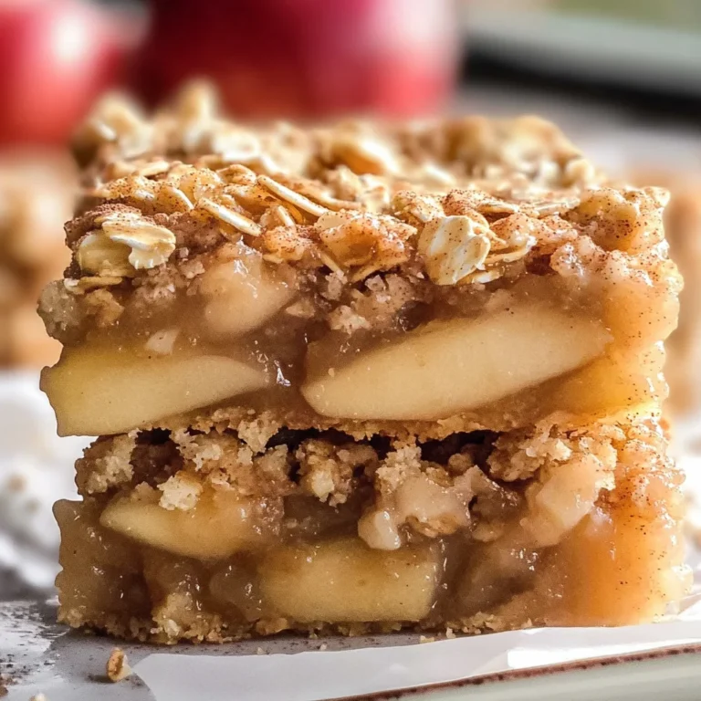 Apple Pie Oatmeal Bars