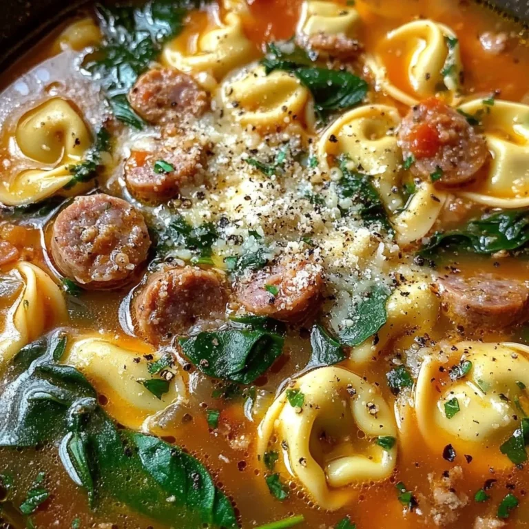 Autumn Tortellini Soup With Sausage