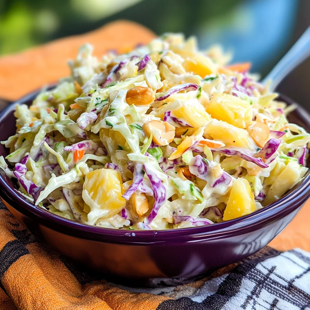 Hawaiian Pineapple Coleslaw