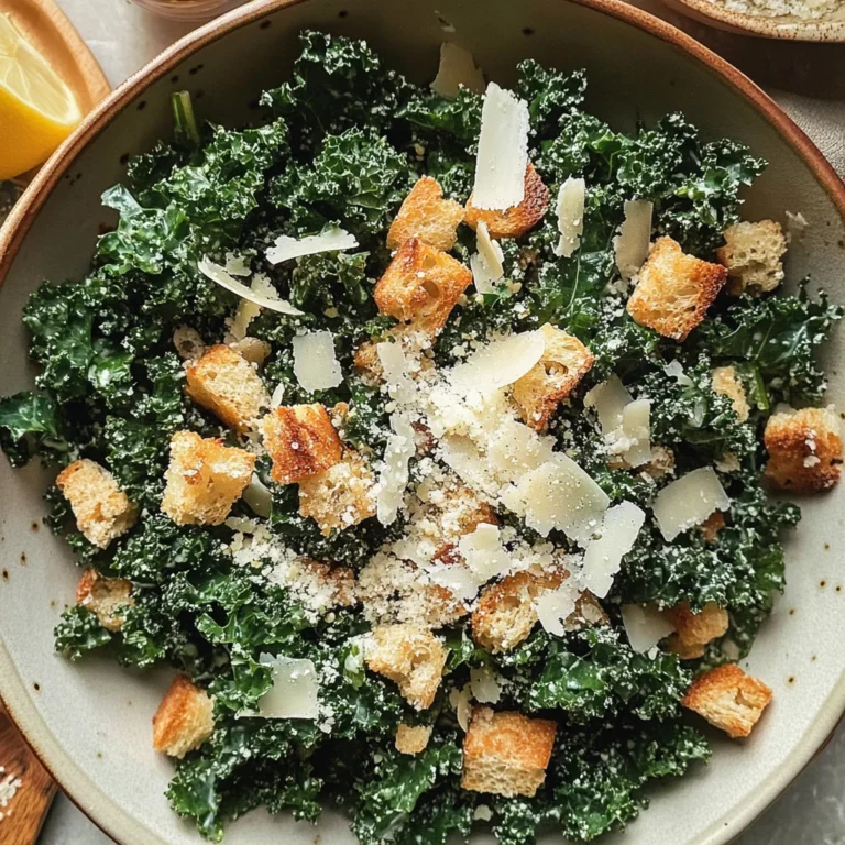 Lemony Parmesan Kale Salad