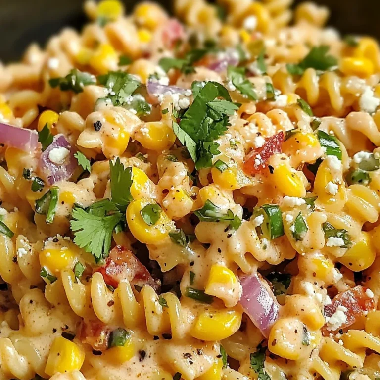 Mexican Street Corn Pasta Salad Recipe | Easy & Flavorful