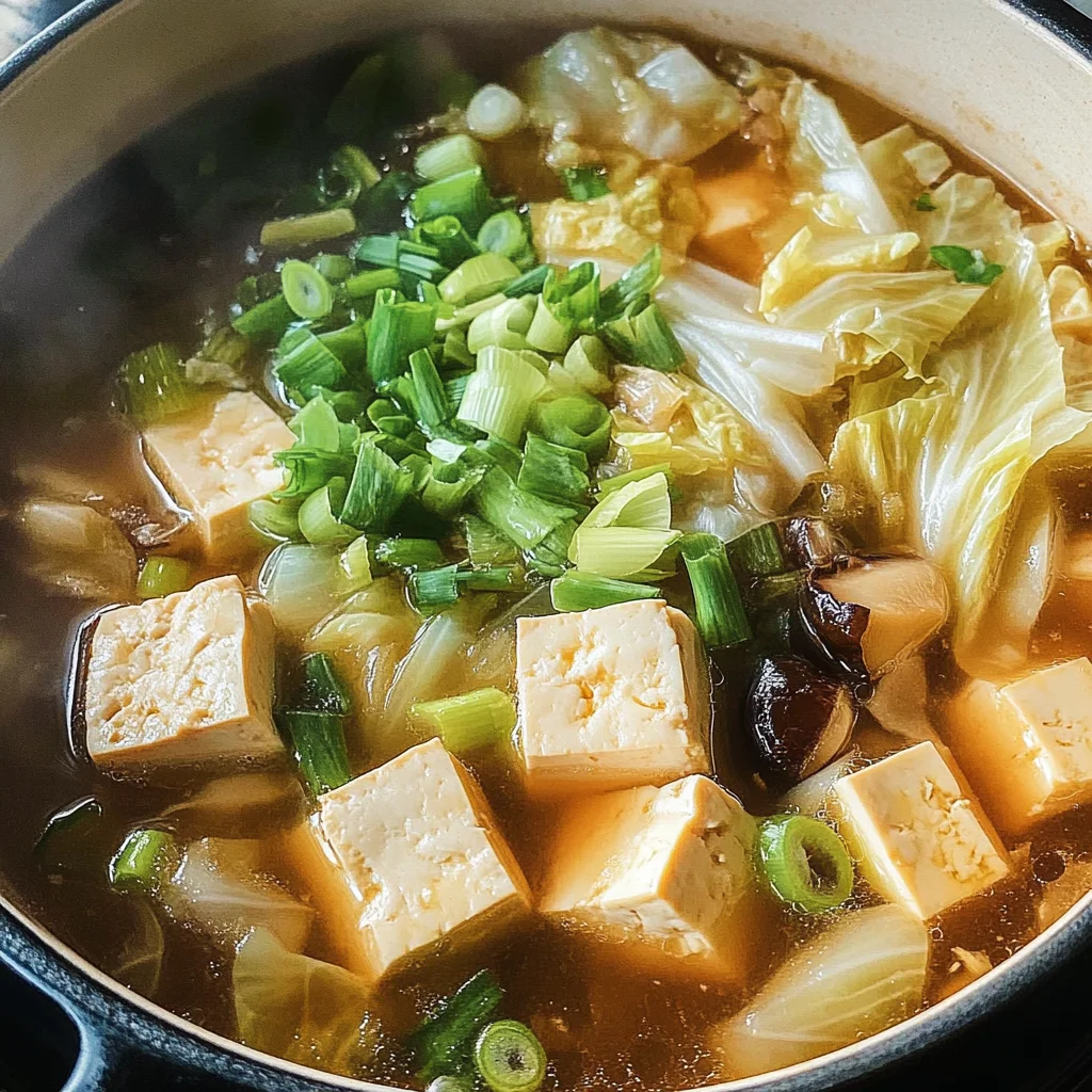 Napa Cabbage Tofu Soup