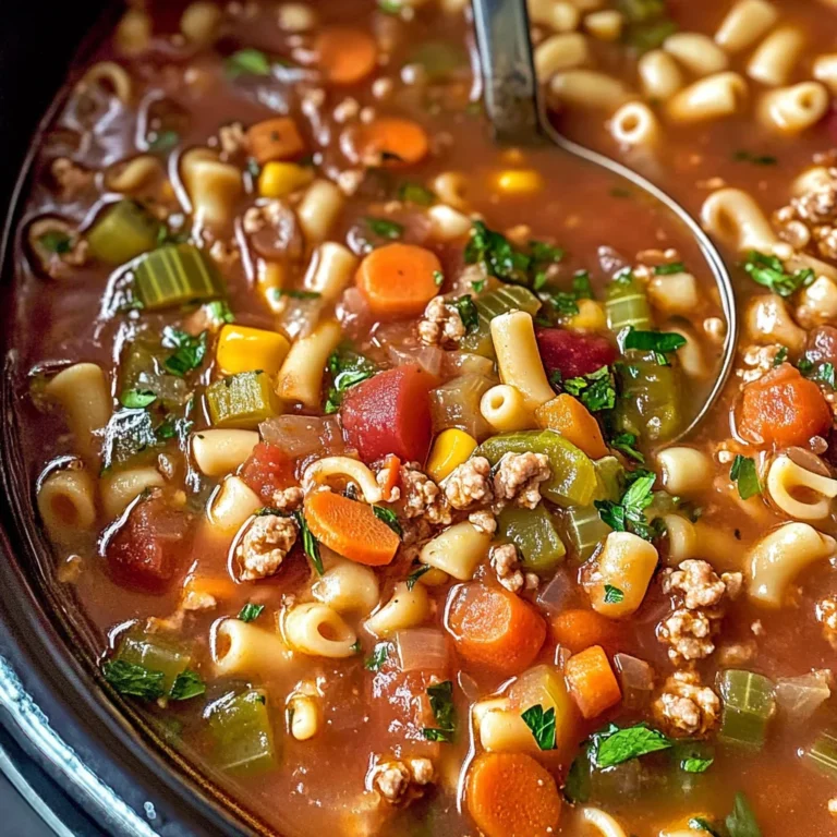 Slow Cooker Pasta E Fagioli Soup {Olive Garden copy-cat}