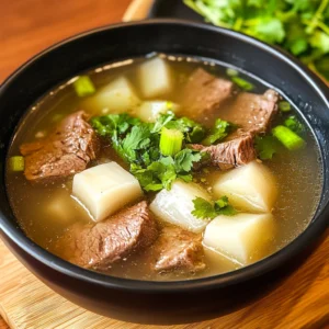 Taiwanese beef Rib and Daikon Soup