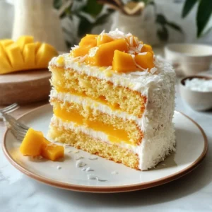 Vegan Mango Coconut Cake