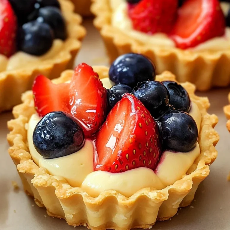 Mini Fruit Tarts With Pastry Cream