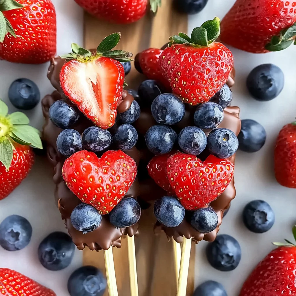 Quick Valentine and Day Fruit Skewers