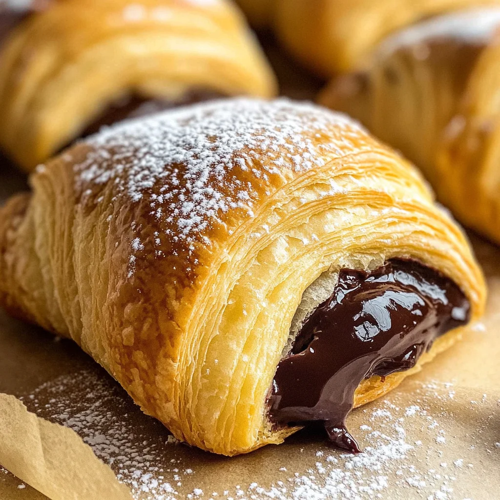 Shortcut Chocolate Croissants