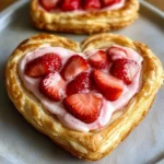 Strawberry Cream Cheese Heart Danishes