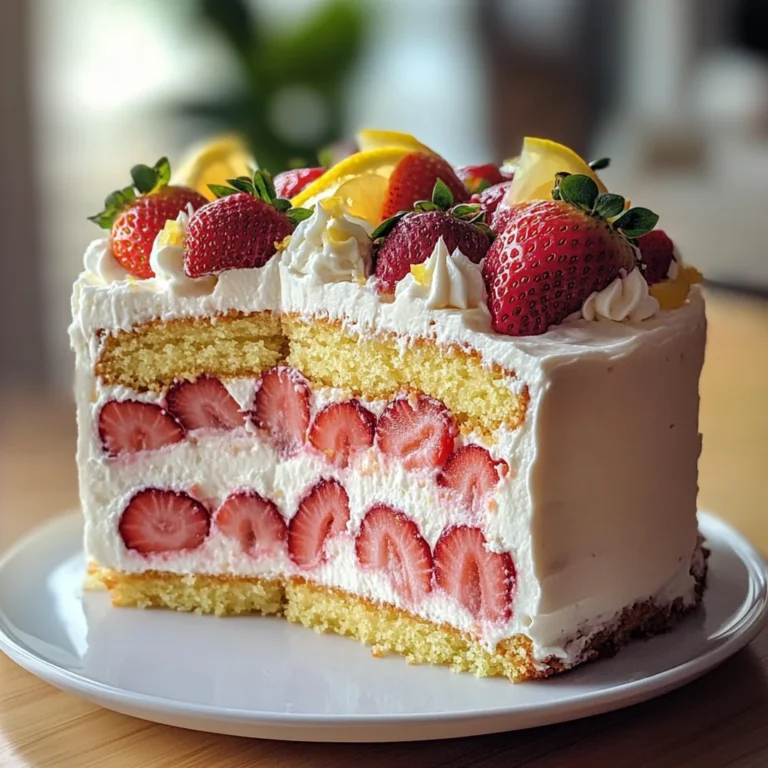 Strawberry Lemonade Cake