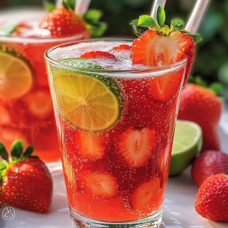 Tart and Sweet Strawberry Limeade
