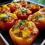 Teriyaki Pineapple Chicken & Rice Stuffed Peppers Bliss